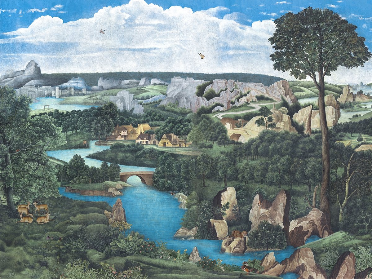 ARGENTERIA DABBENE PRESENTA PATINIR LANDSCAPE BY IKSEL IN COLLABORAZIONE CON L' ARTE DEI TESSUTI 