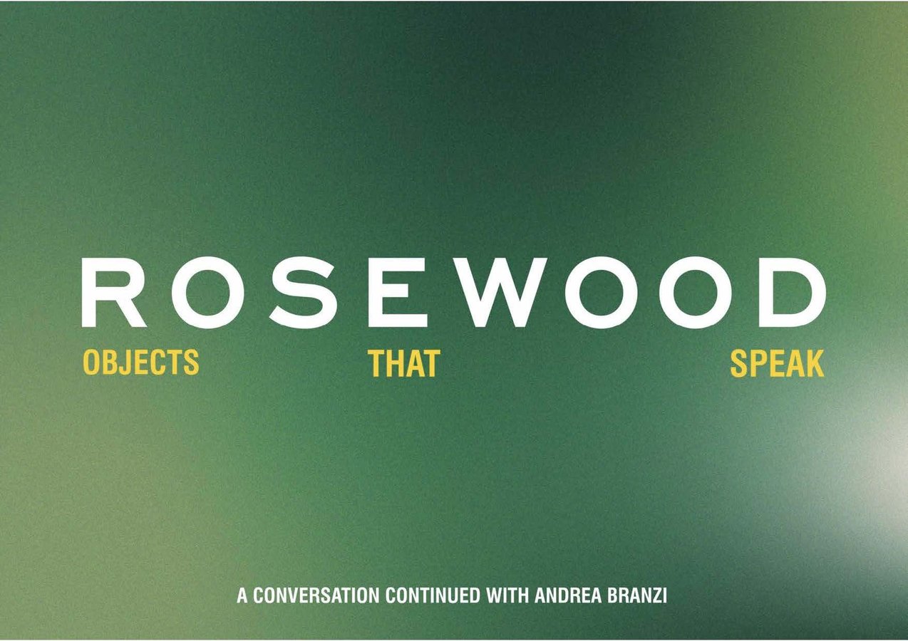 Rosewood, Objects that Speak: A Conversation Continued with Andrea Branzi