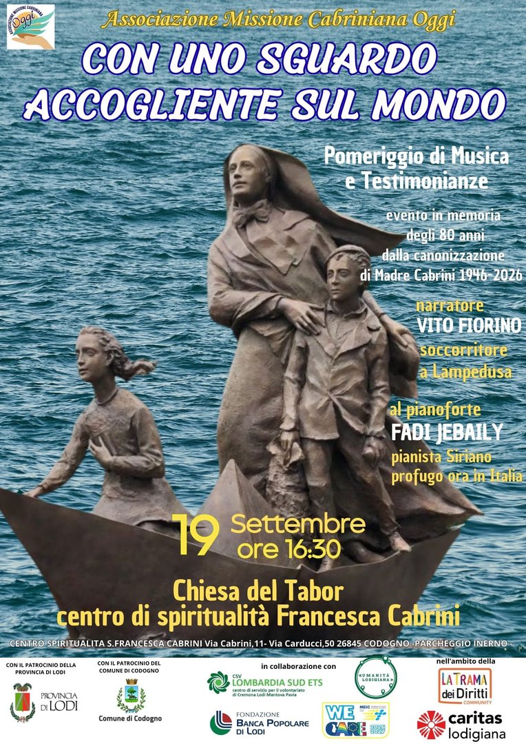 Con uno sguardo accogliente sul mondo - Pomeriggio di musica e testimonianze