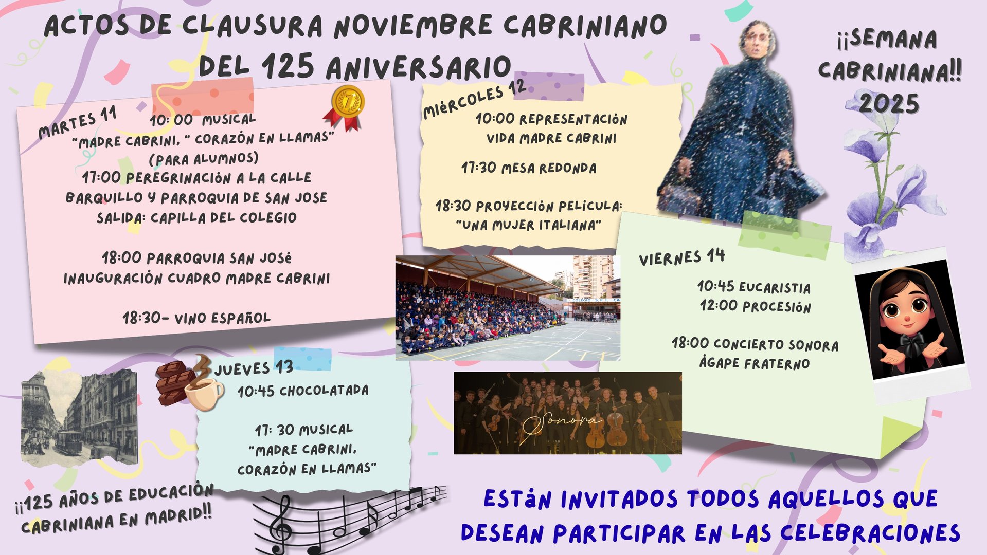 125 anni di missione cabriniana a Madrid!