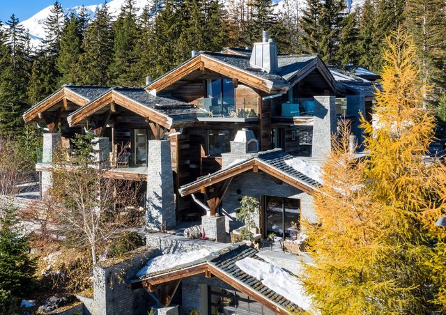 Expensive properties on the Alps
