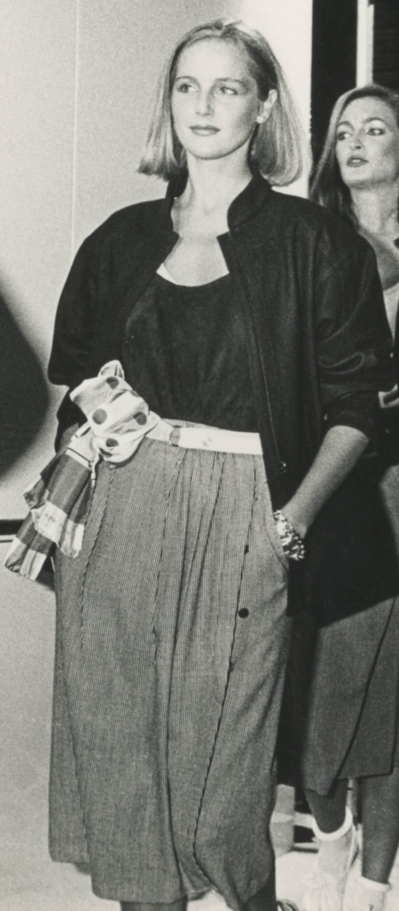 Gianfranco Ferré Prêt-à-porter Donna Primavera/Estate 1979, Look n. 22, modella Alda Balestra.