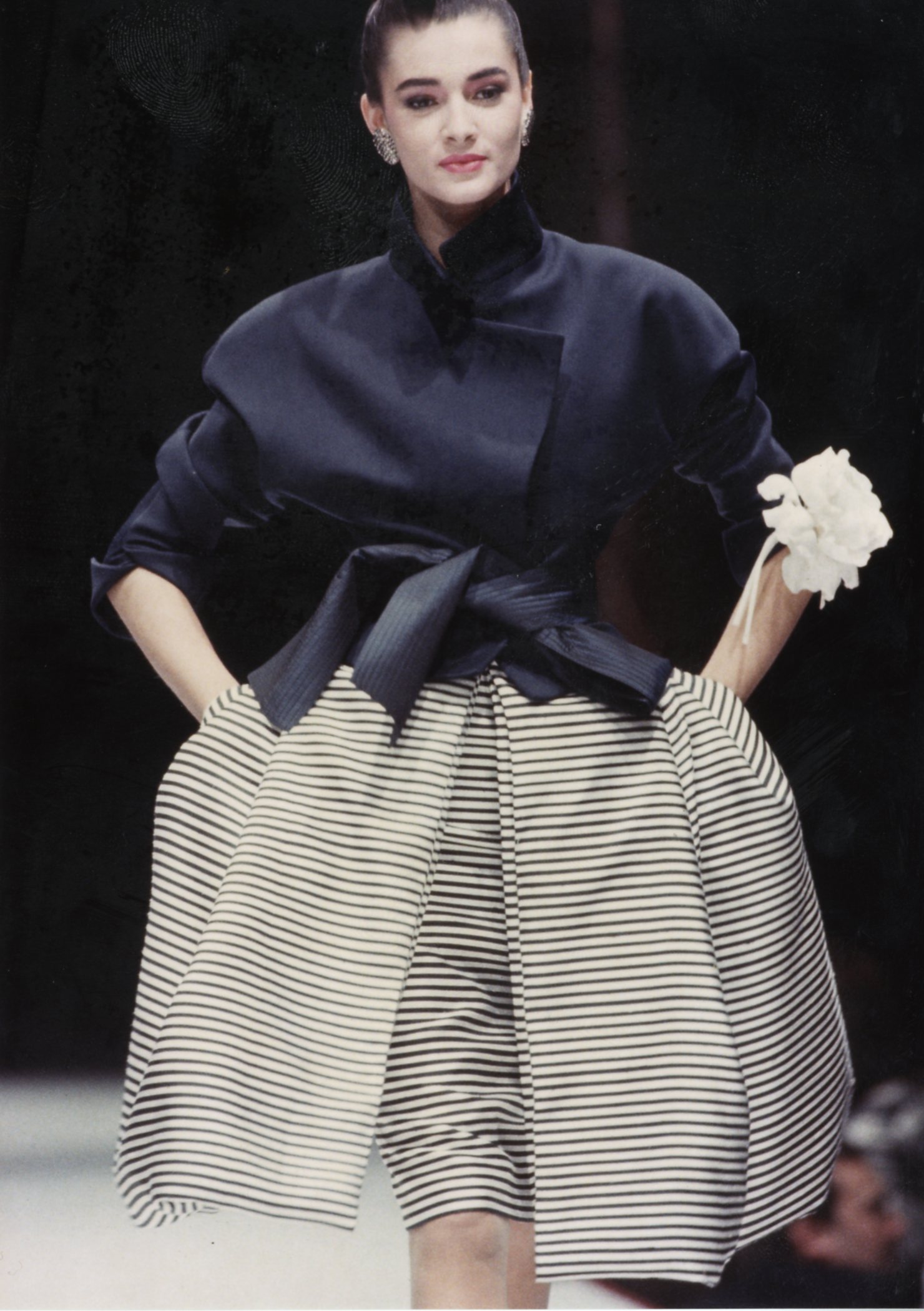 Gianfranco Ferré Alta Moda Primavera/Estate 1987, Look n. 55, modella Daniela Ghione.