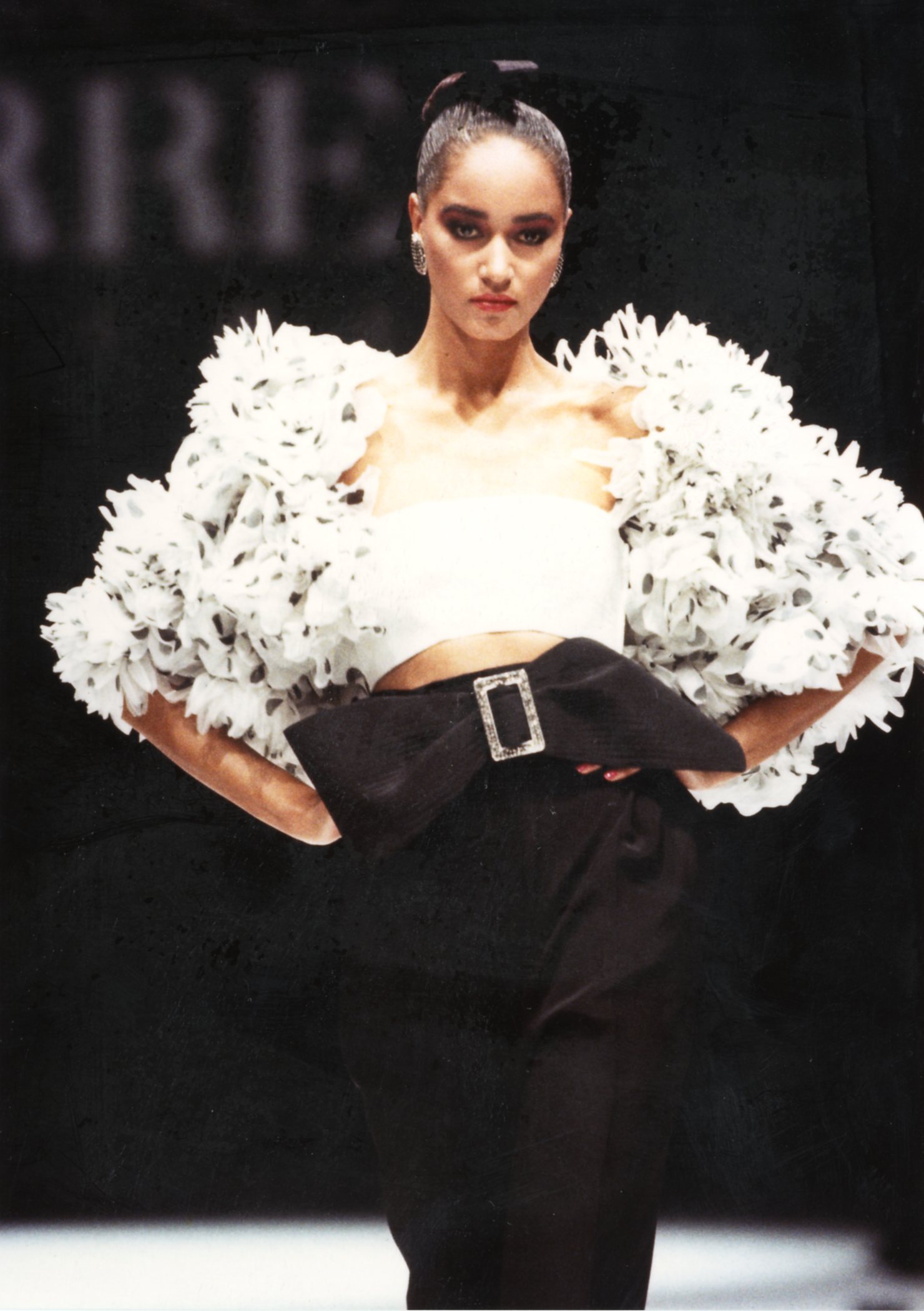 Gianfranco Ferré Alta Moda Primavera/Estate 1987, Look n. 66, modella Ann Fiona.