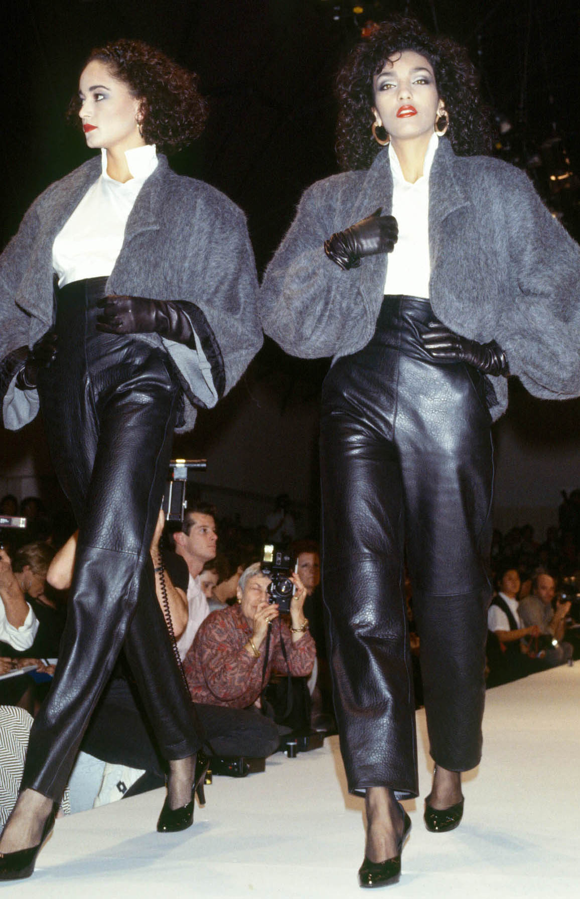 Gianfranco Ferré Prêt-à-porter Donna Autunno/Inverno 1985-86, Look n. 7 e 7bis.