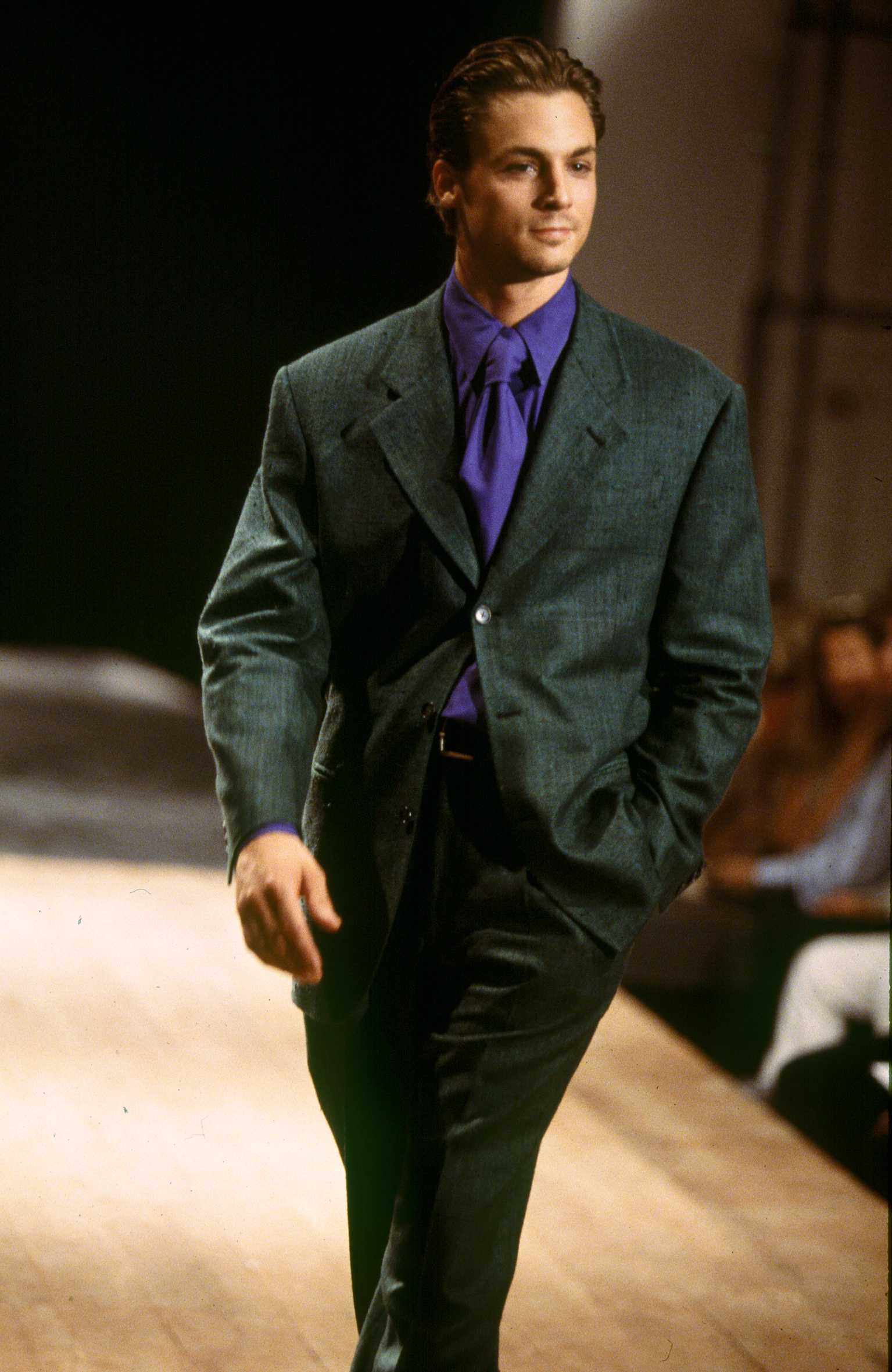 Gianfranco Ferré Prêt-à-porter Uomo Primavera/Estate 1995, Look n. 149. Modello Christian William.