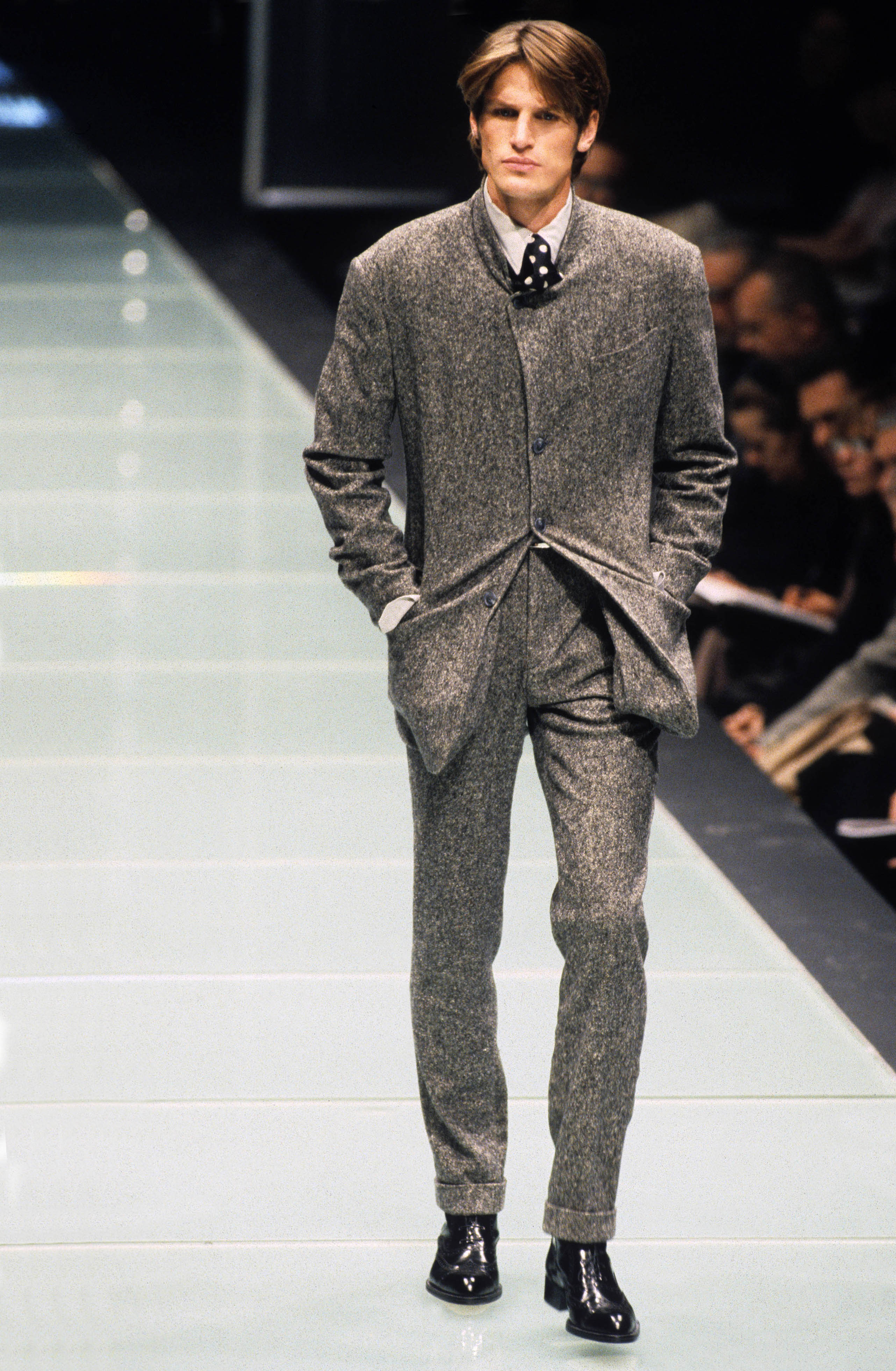 Gianfranco Ferré Prêt-à-porter Uomo Autunno/Inverno 1996-97, Look n. 34.