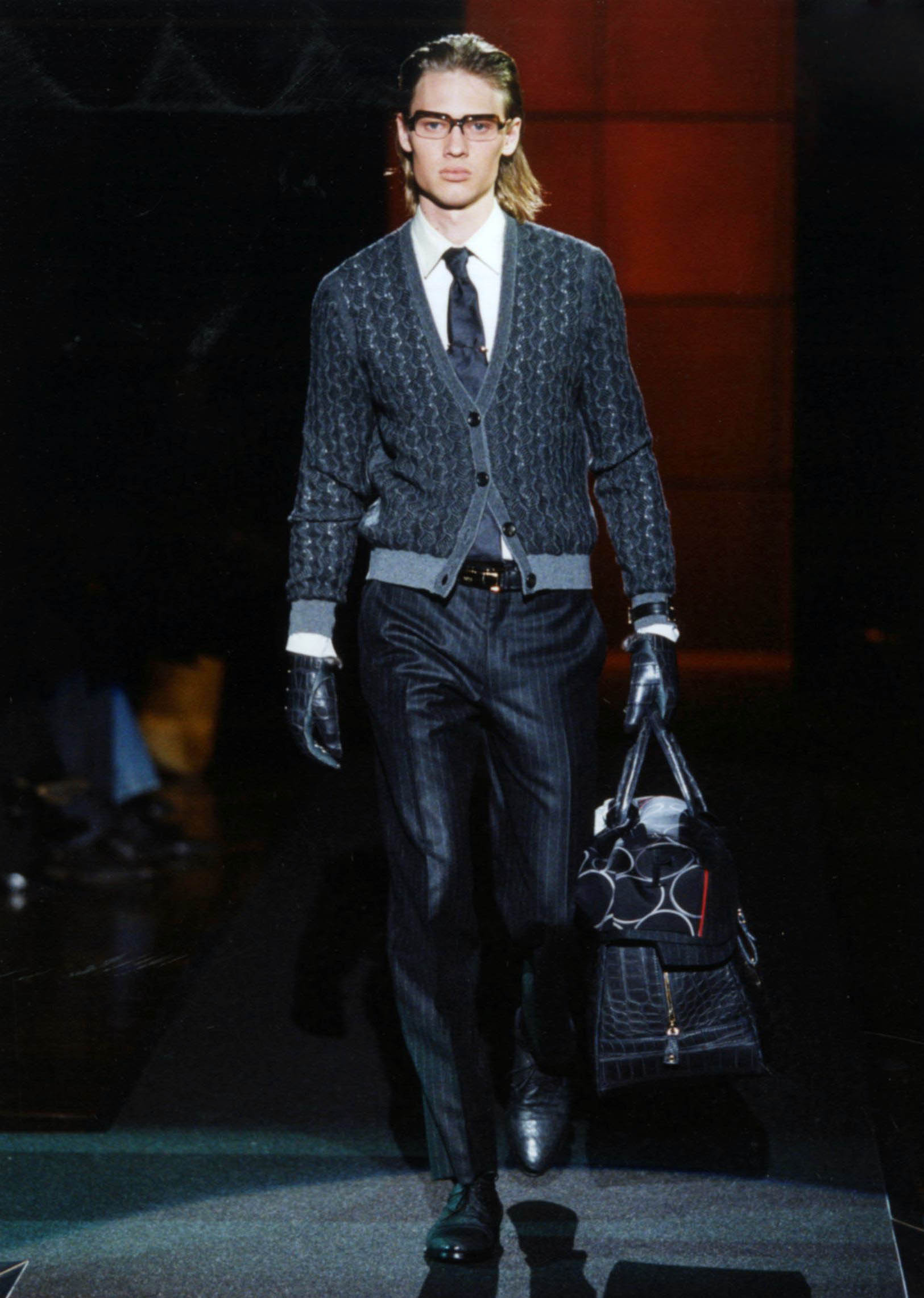Gianfranco Ferré Prêt-à-porter Uomo Autunno/Inverno 2005-06, Look n. 9.