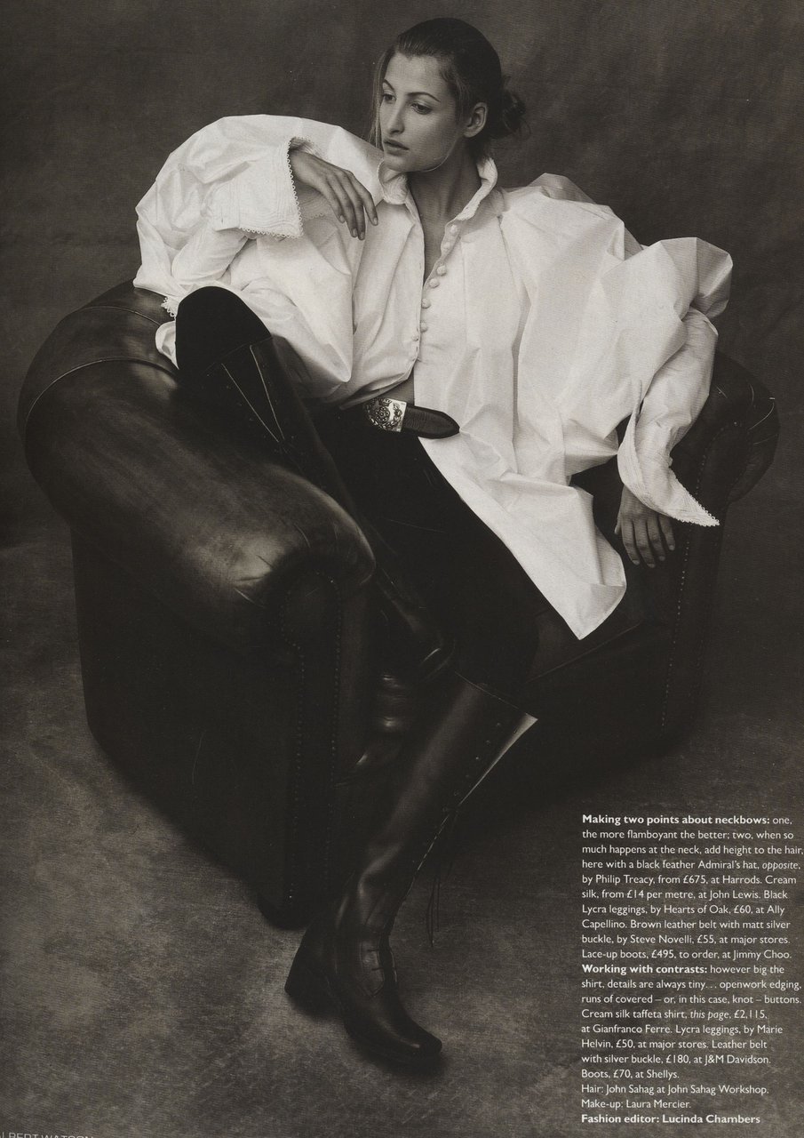 Vogue UK, Agosto 1993, ph. Albert Watson