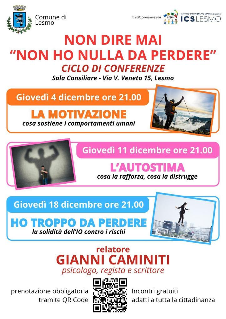 Non dire mai "Non ho nulla da perdere"