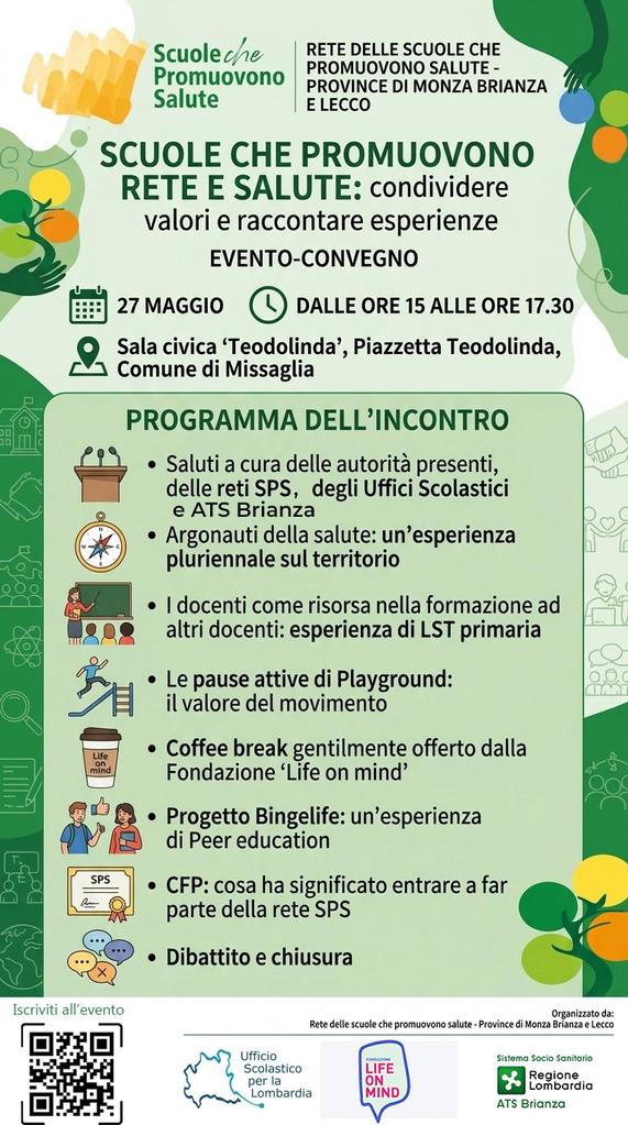 Incontro "Scuole che promuovono salute"