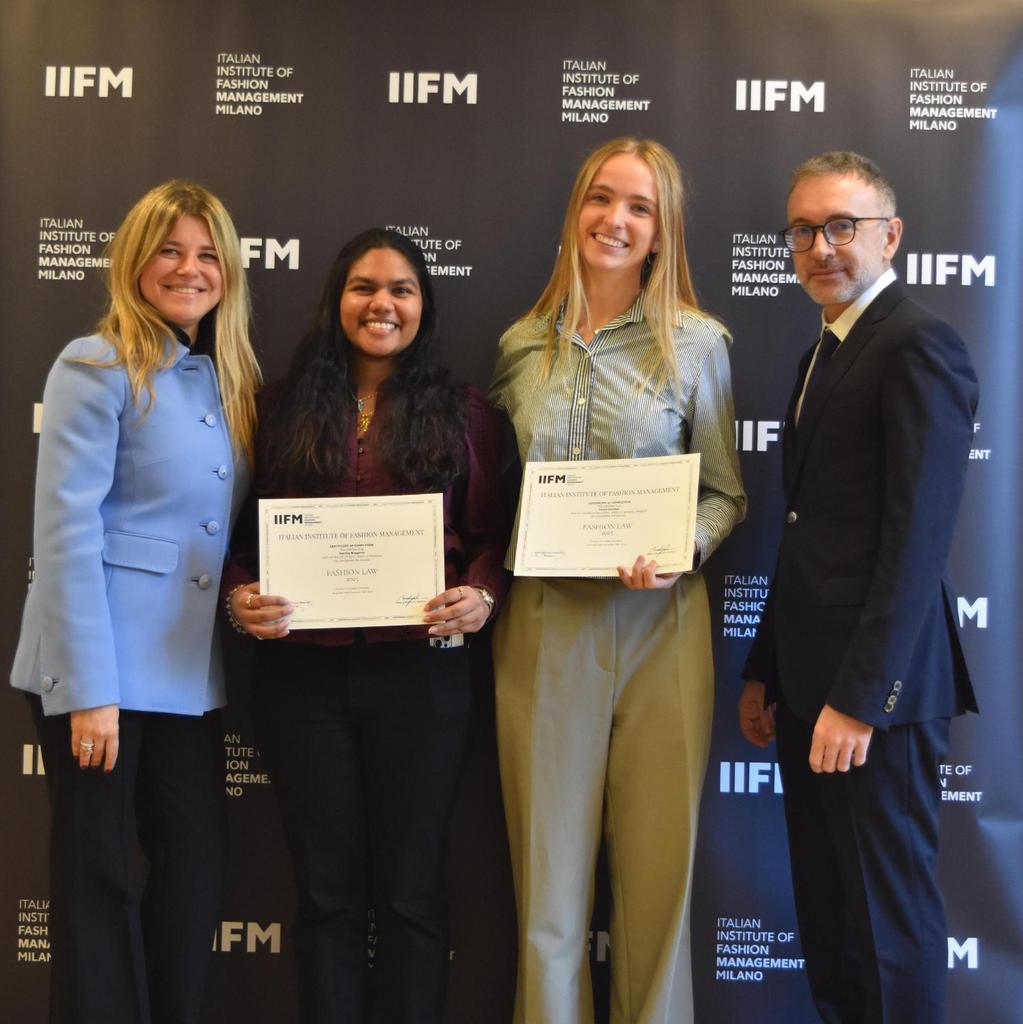 Cerimonia di Fashion Law: studenti da cinque Paesi si diplomano a IIFM Milano