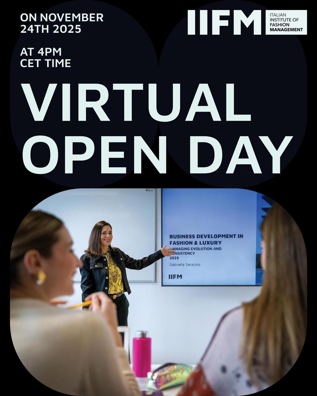 Save the Date: Virtual Open Day – 24 Novembre 2025
