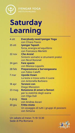 Saturday's Learning