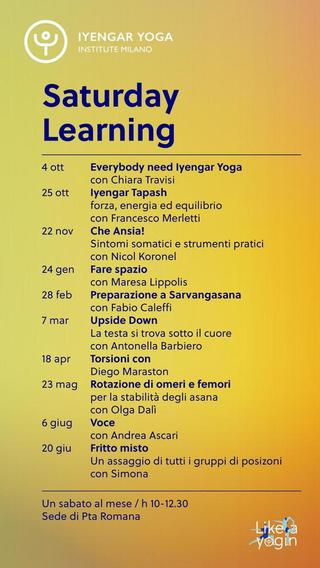 Saturday's Learning