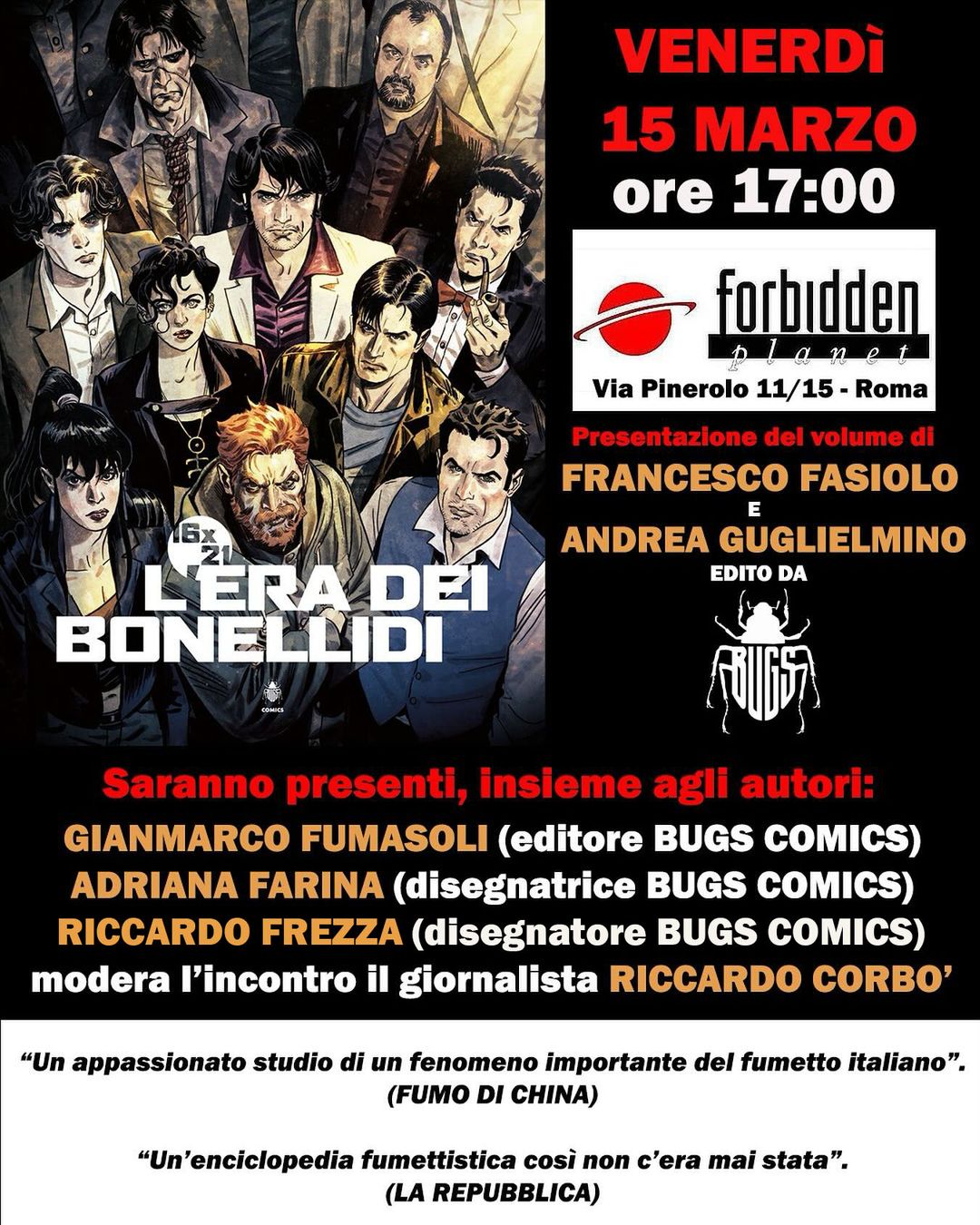 15 Marzo 2024 Presentazione Forbidden Planet