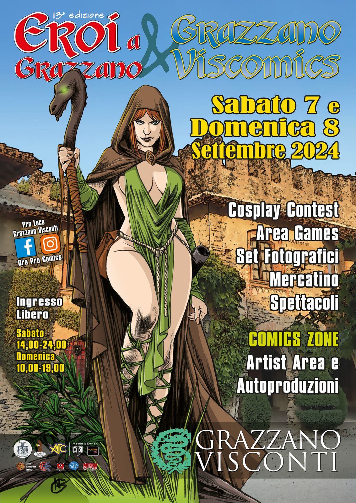 7/8 Settembre 2024 Eroi a Grazzano & Grazzano Viscomics 2024 Grazzano Visconti