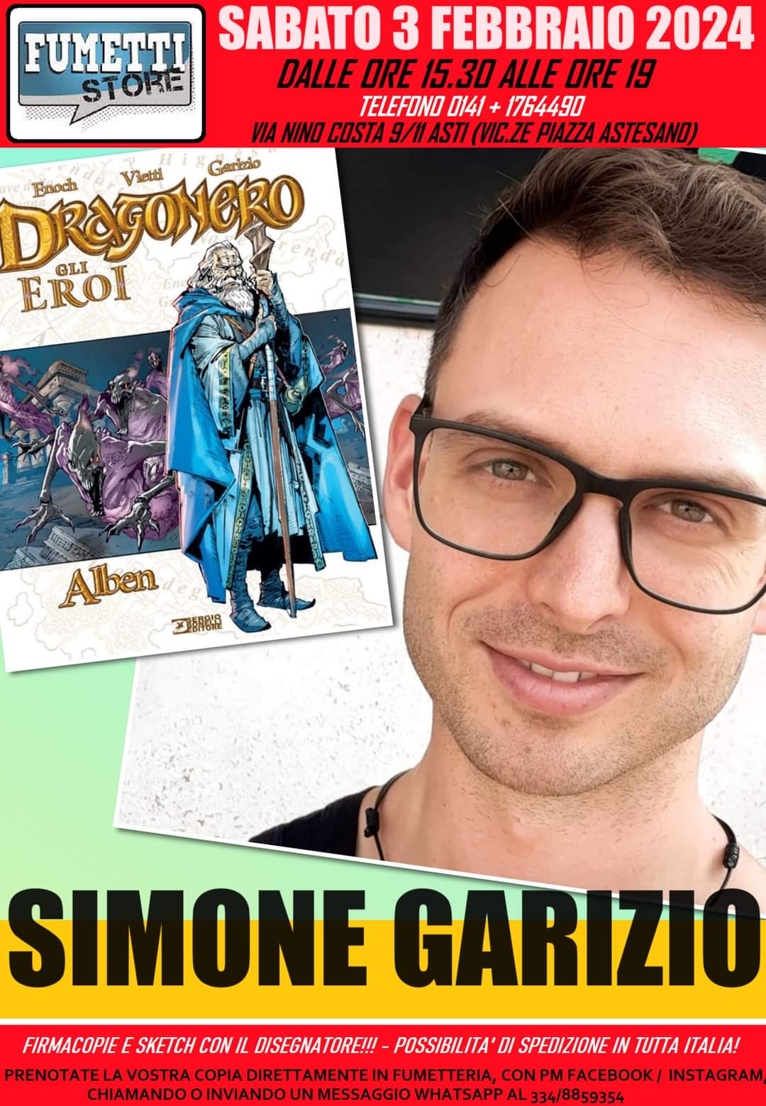 3 Febbraio 2024 Incontro Fumetti Store di Asti