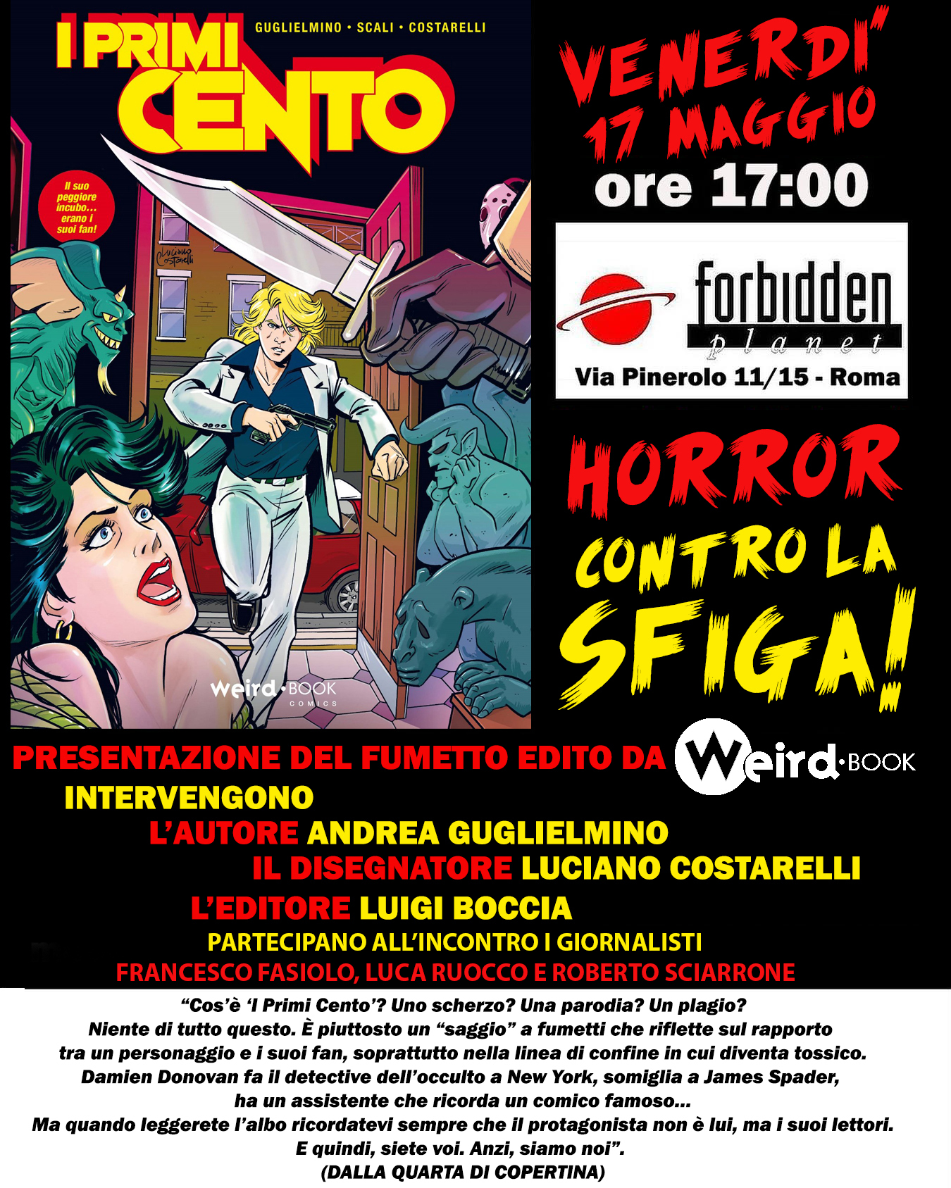 17 maggio 2024 I primi cento Forbidden Planet Roma