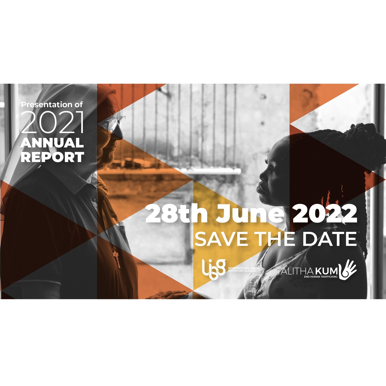 SAVE THE DATE! TUESDAY, JUNE 28th ONLINE PRESENTATION OF TALITHA KUM 2021 REPORT