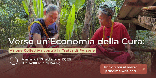 webinar « Rumo a uma economia do cuidado: ação coletiva contra o tráfico de pessoas »