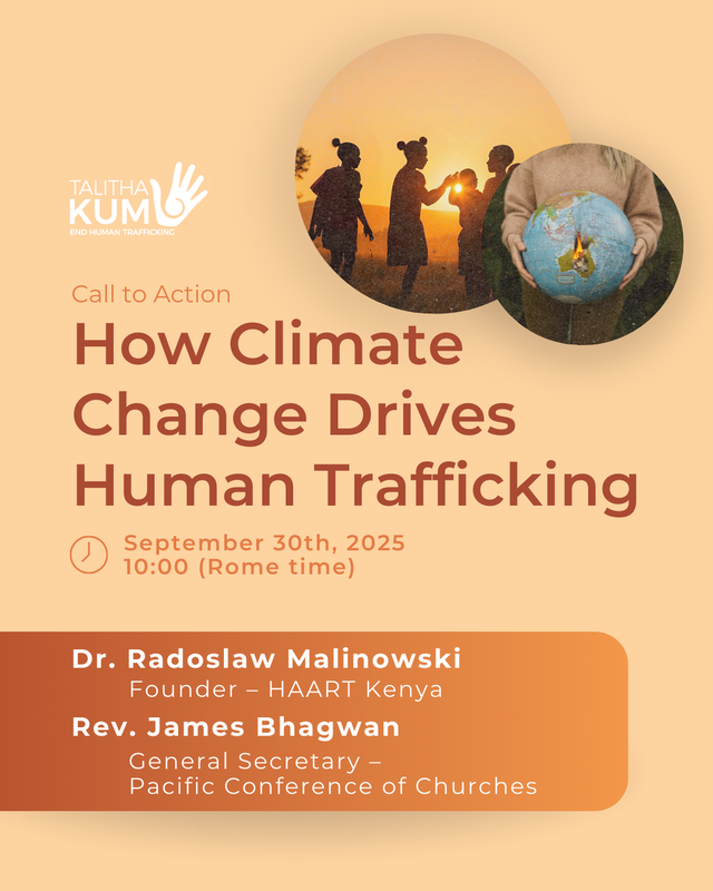 Webinar “Call to Action: How Climate Change Drives Human Trafficking”