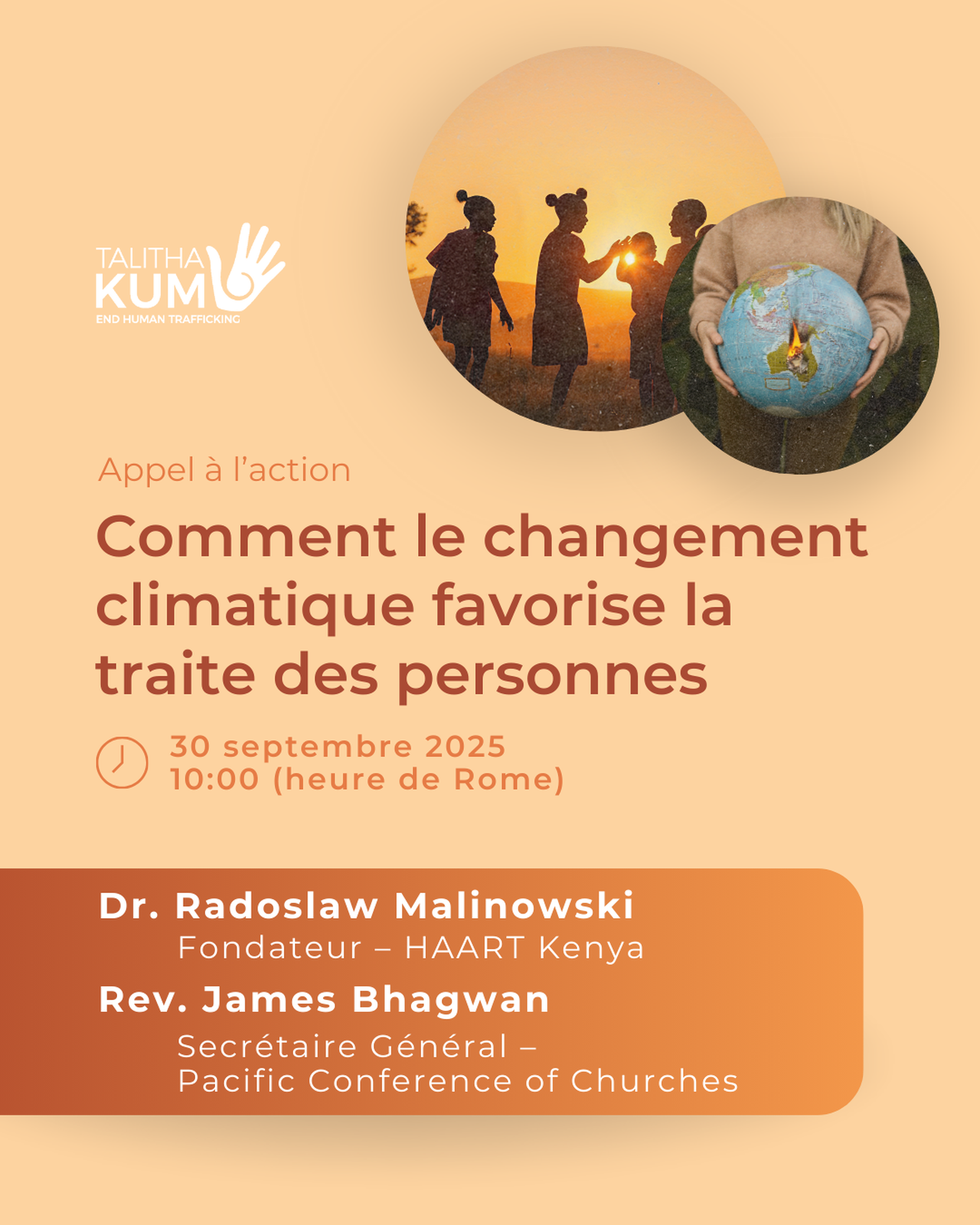 Webinaire « Appel à l’action : comment le changement climatique favorise la traite des personnes »