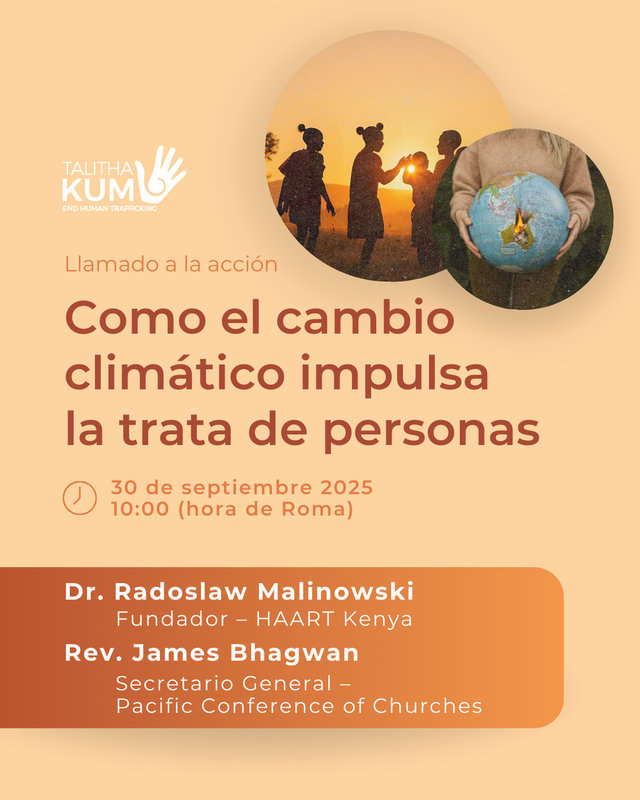 Seminario web « Llamado a la acción: cómo el cambio climático impulsa la trata de personas »