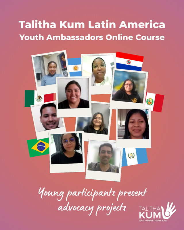 Youth Ambassadors present social advocacy projects as part of the Talitha Kum training programme