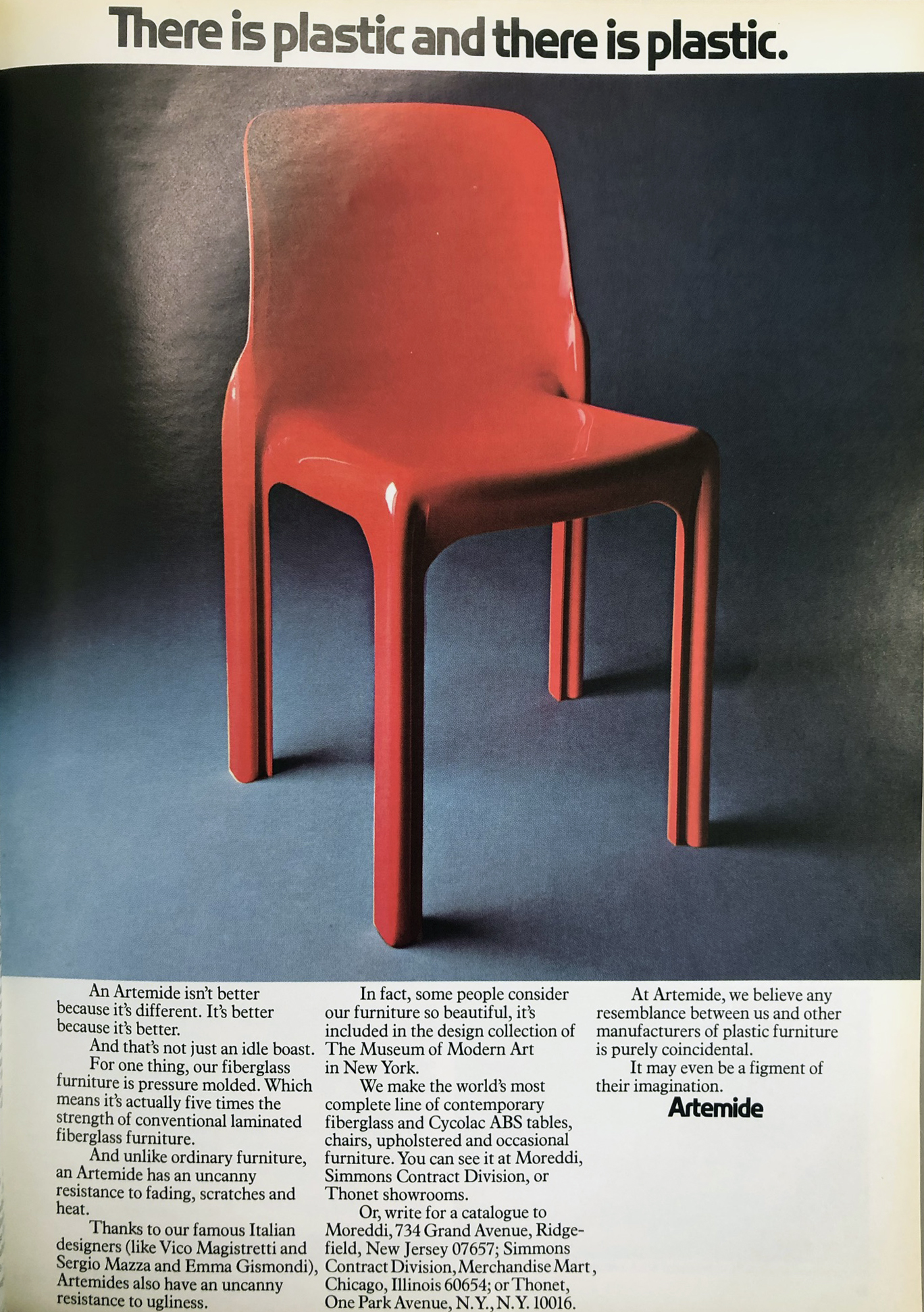 Artemide adverstising on Interiors