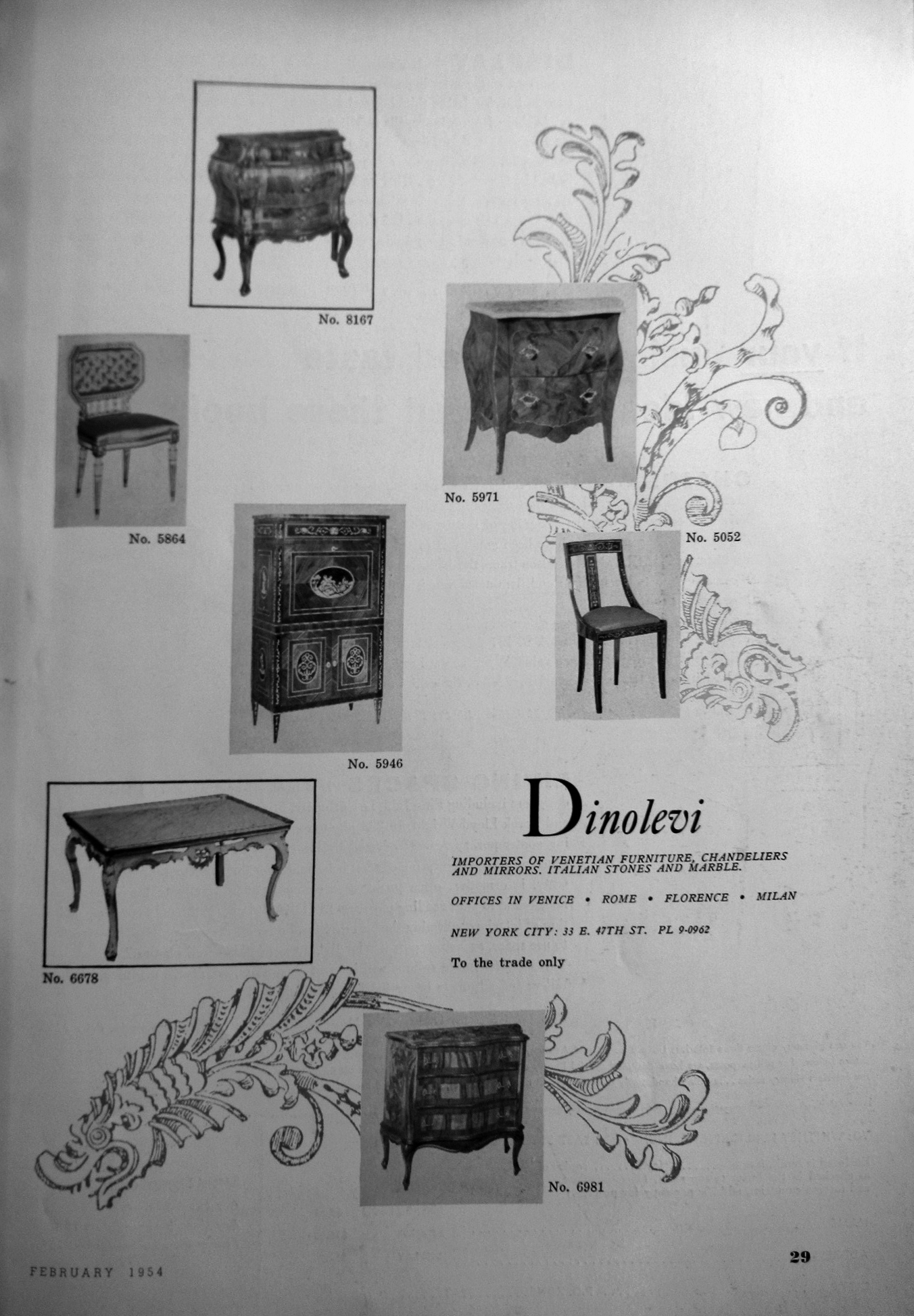 Dinolevi advertising on Interiors