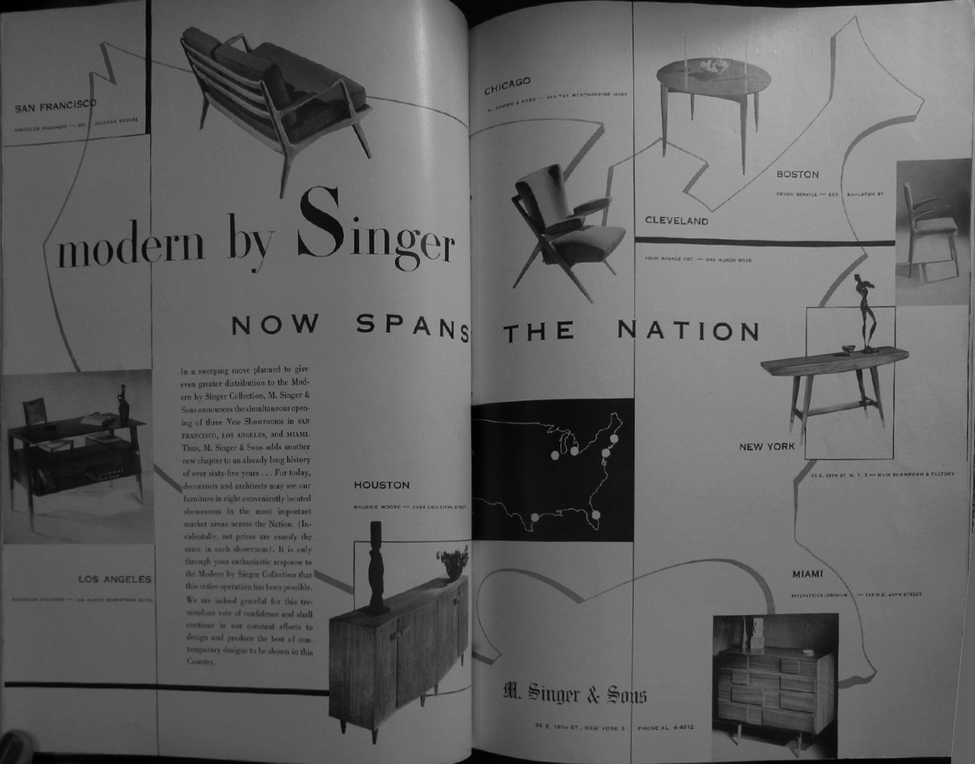 Singer & Sons advertising on Interiors