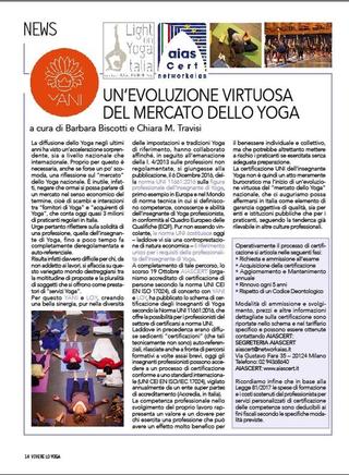 Un' evoluzione virtuosa del mercato dello Yoga